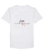 Four legged word LOVE Tricou mânecă scurtă guler larg Bărbat Skater