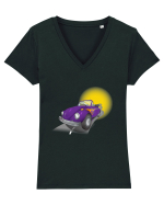 VW Beetle Tricou mânecă scurtă guler V Damă Evoker