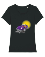 VW Beetle Tricou mânecă scurtă guler larg fitted Damă Expresser