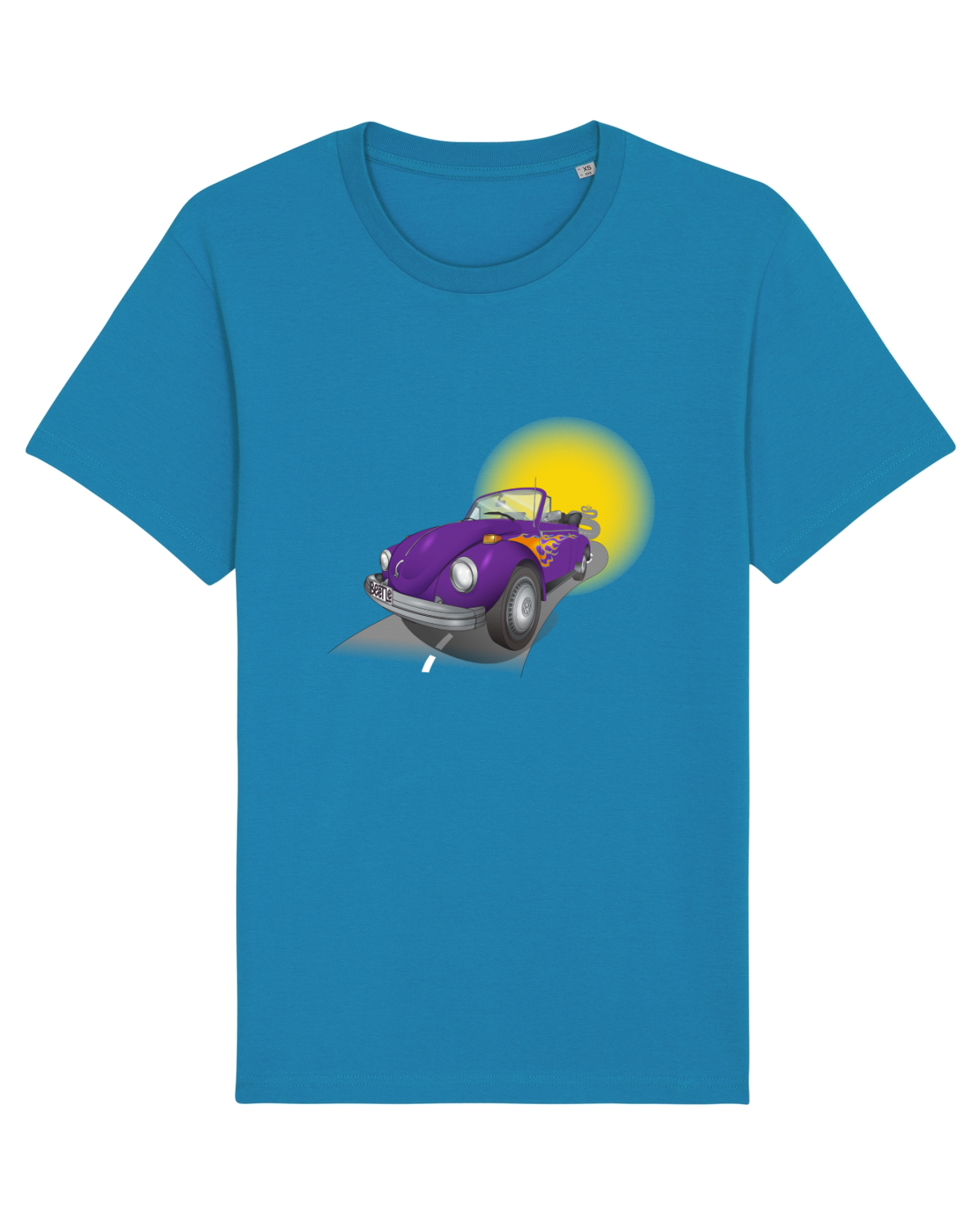 Tricou mânecă scurtă Unisex Rocker Azur