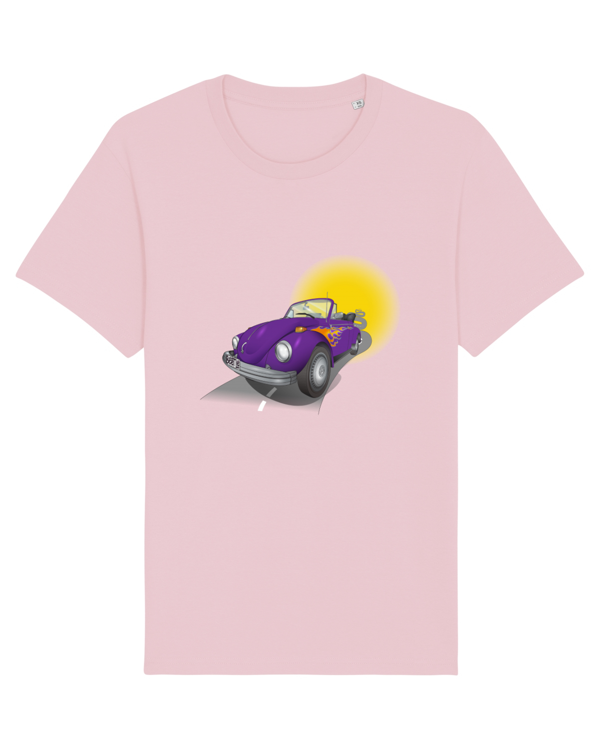 Tricou mânecă scurtă Unisex Rocker Cotton Pink