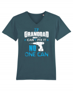 Granddad can fix it. Tricou mânecă scurtă guler V Bărbat Presenter