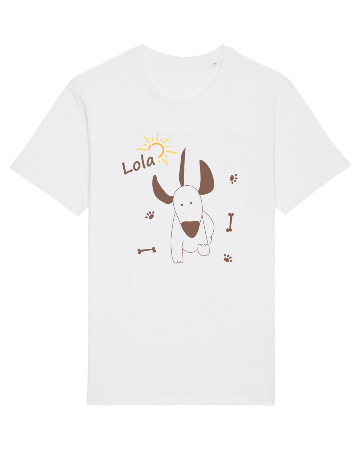 Tricou mânecă scurtă Unisex Rocker White