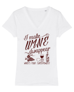 Wine disappear Tricou mânecă scurtă guler V Damă Evoker