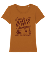 Wine disappear Tricou mânecă scurtă guler larg fitted Damă Expresser