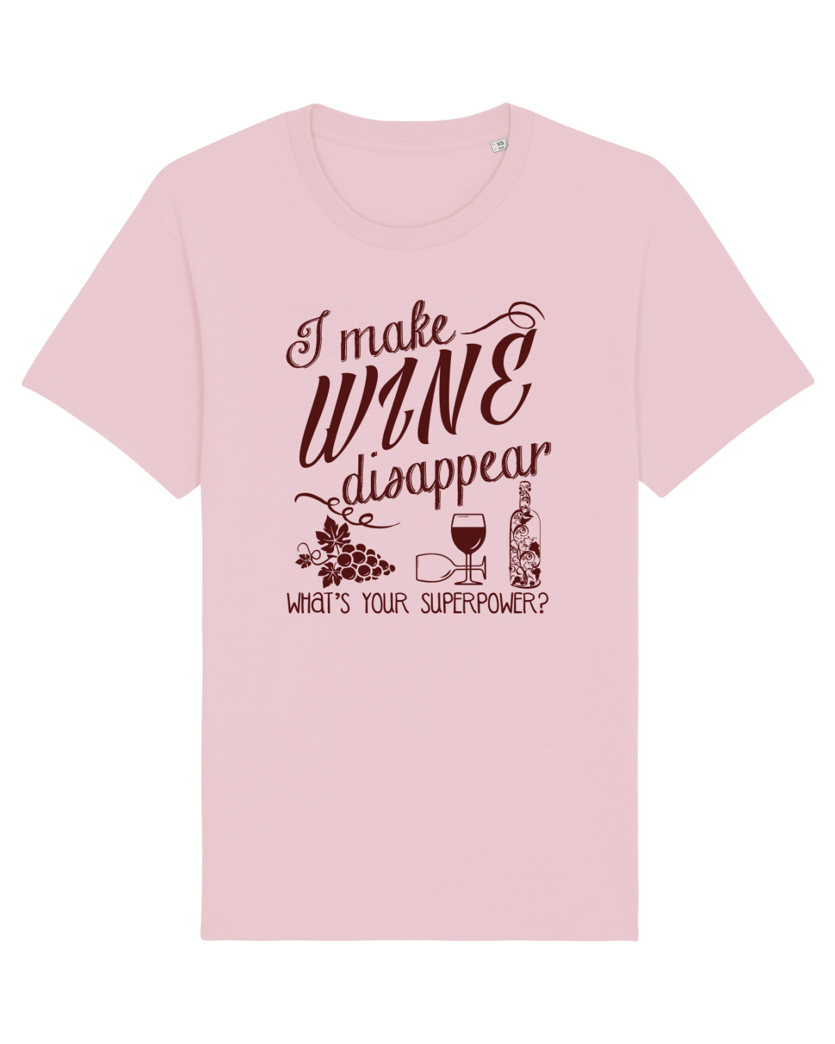 Tricou mânecă scurtă Unisex Rocker Cotton Pink