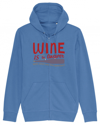 Wine is the answer Bright Blue