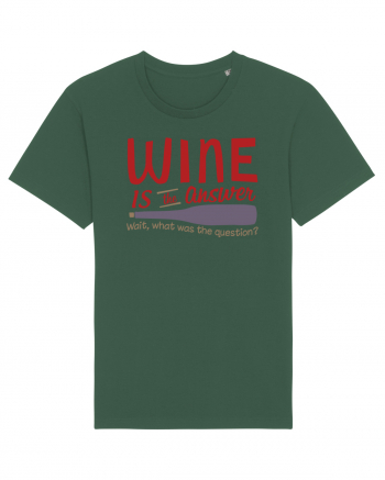 Wine is the answer Bottle Green