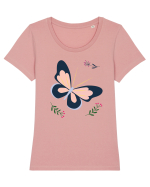 Fluturas Tricou mânecă scurtă guler larg fitted Damă Expresser