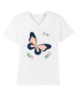 Fluturas Tricou mânecă scurtă guler V Bărbat Presenter