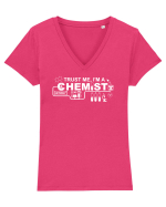 CHEMIST Tricou mânecă scurtă guler V Damă Evoker