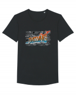 Amazing Graffiti Tricou mânecă scurtă guler larg Bărbat Skater