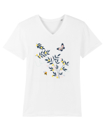 Frunze Tricou mânecă scurtă guler V Bărbat Presenter