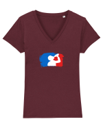 Liga Betivilor Tricou mânecă scurtă guler V Damă Evoker