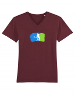 Tennis Tricou mânecă scurtă guler V Bărbat Presenter