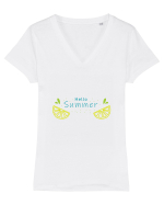 Hello summer Tricou mânecă scurtă guler V Damă Evoker