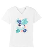 Summer Tricou mânecă scurtă guler V Bărbat Presenter