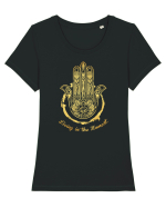 Living in the moment Tricou mânecă scurtă guler larg fitted Damă Expresser