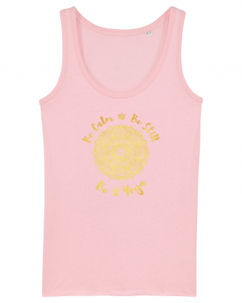 Be Calm Be Still Be Yoga Cotton Pink