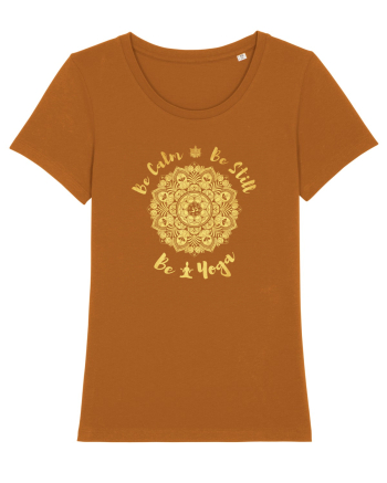 Be Calm Be Still Be Yoga Roasted Orange