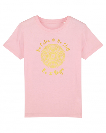 Be Calm Be Still Be Yoga Cotton Pink
