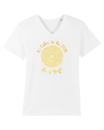 Be Calm Be Still Be Yoga White