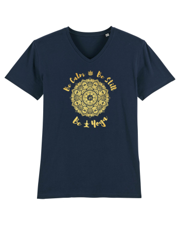 Be Calm Be Still Be Yoga French Navy