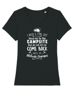 CAMPSITE Tricou mânecă scurtă guler larg fitted Damă Expresser