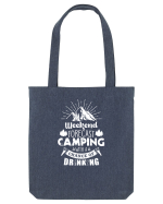 Camping with a chance of drinking Sacoșă textilă