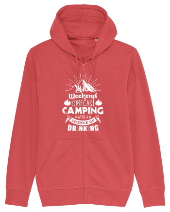 Camping with a chance of drinking Carmine Red