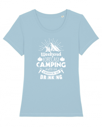 Camping with a chance of drinking Sky Blue