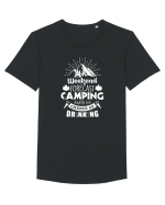 Camping with a chance of drinking Tricou mânecă scurtă guler larg Bărbat Skater