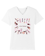 I like makeup Tricou mânecă scurtă guler V Bărbat Presenter