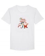 Merry Christmas Tricou mânecă scurtă guler larg Bărbat Skater