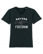 Defend Freedom Tricou mânecă scurtă guler V Bărbat Presenter
