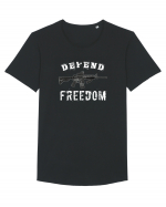 Defend Freedom Tricou mânecă scurtă guler larg Bărbat Skater