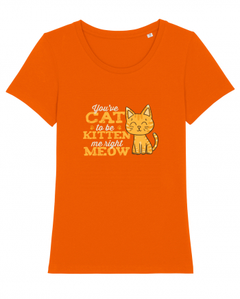 Cat Kitten Meow Bright Orange