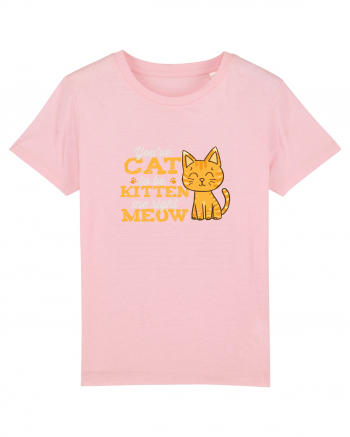 Cat Kitten Meow Cotton Pink