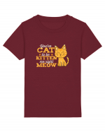 Cat Kitten Meow Tricou mânecă scurtă  Copii Mini Creator