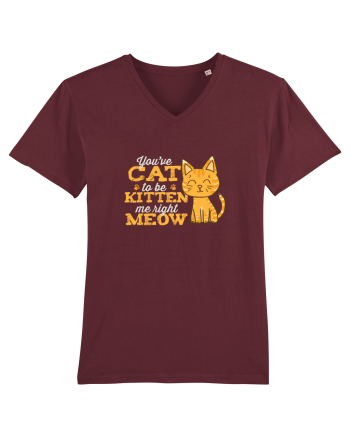 Cat Kitten Meow Burgundy