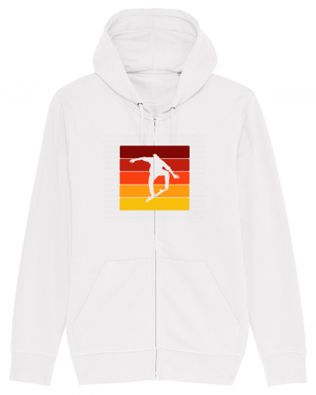 Retro Skateboarding Sunset - Skater For Life White