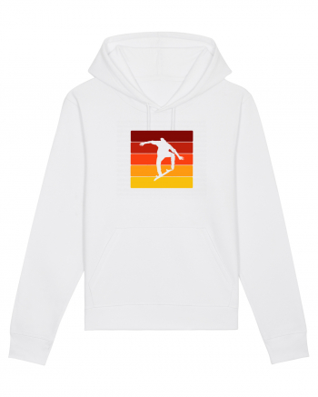 Retro Skateboarding Sunset - Skater For Life White