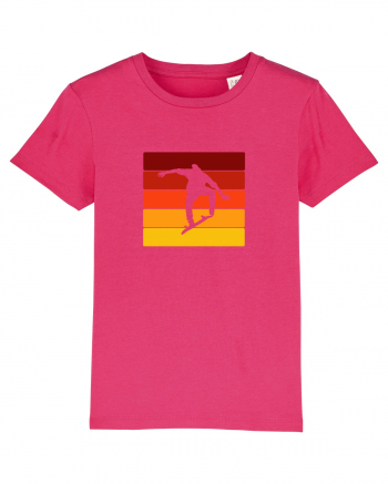 Retro Skateboarding Sunset - Skater For Life Raspberry