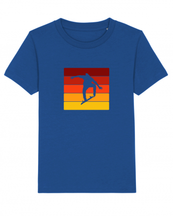 Retro Skateboarding Sunset - Skater For Life Majorelle Blue