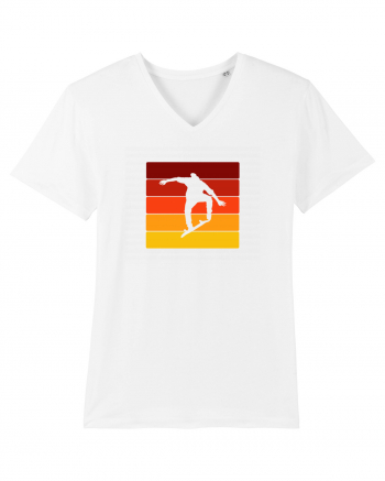 Retro Skateboarding Sunset - Skater For Life White