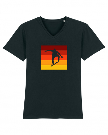 Retro Skateboarding Sunset - Skater For Life Black