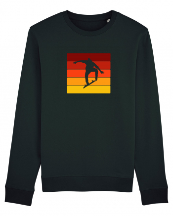 Retro Skateboarding Sunset - Skater For Life Black