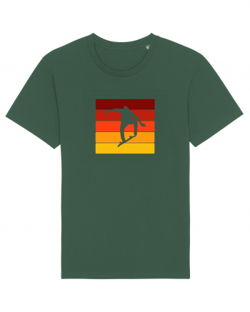 Retro Skateboarding Sunset - Skater For Life Bottle Green