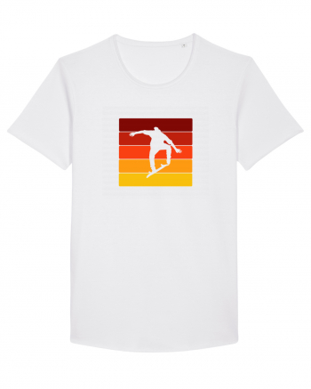 Retro Skateboarding Sunset - Skater For Life White