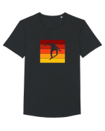 Retro Skateboarding Sunset - Skater For Life Tricou mânecă scurtă guler larg Bărbat Skater